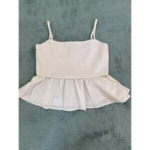 Blue Blush White Shirt Size US (M) Medium